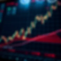 Graph depicting Chainlink's market trends and price fluctuations in cryptocurrency trading