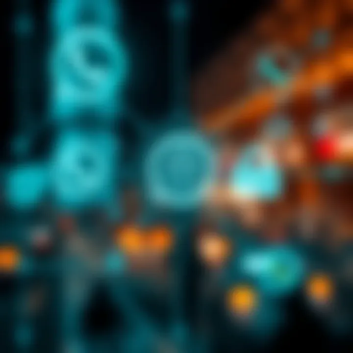 Secure Communication for Forex Trading Groups Illustration of secure communication with encryption symbols and Forex-related icons representing safety in trading discussions