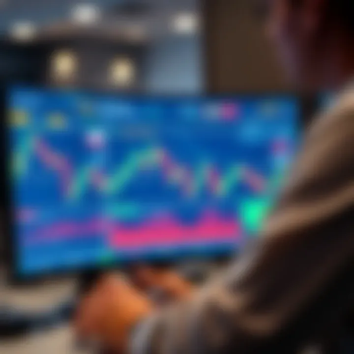 South African trader analyzing cryptocurrency market charts on a desktop screen