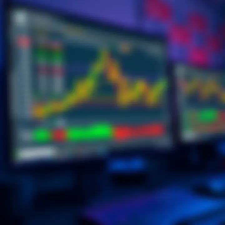 cTrader platform interface displaying various trading charts and tools on a computer screen