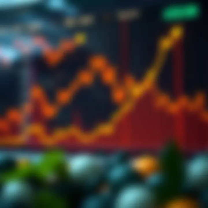 Graph displaying upward trends in forex trading profits over time