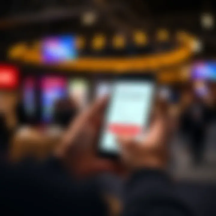 Person holding a smartphone displaying a free online competition entry form