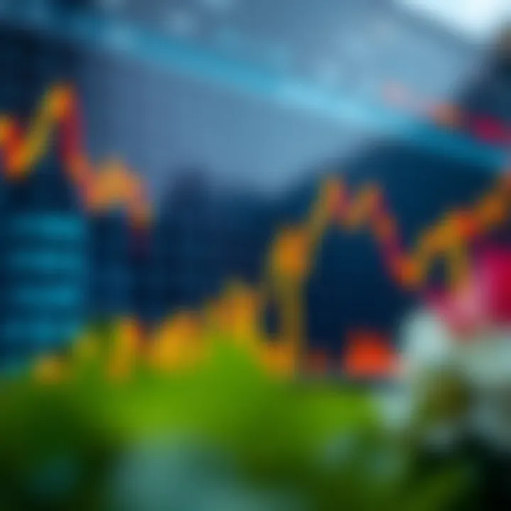 Analyzing Forex Market Trends and Performance Graph illustrating forex market trends with upward and downward currency fluctuations