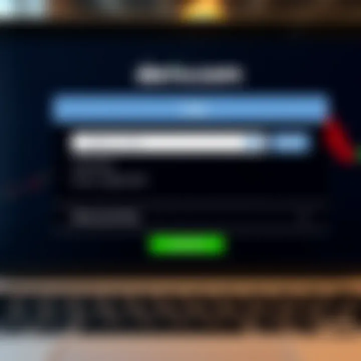 Login screen of Deriv.com showing username and password fields