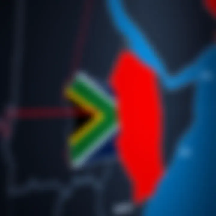 Map showing time zones and overlap between New York trading hours and South Africa local time