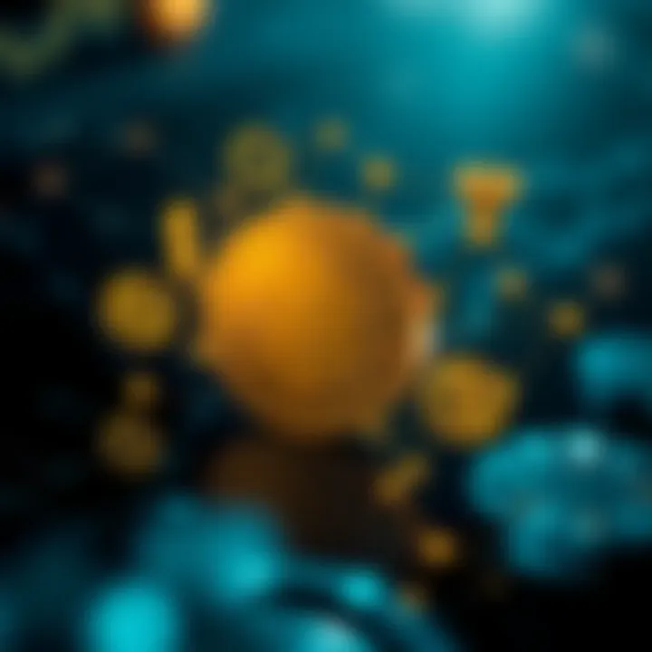 Illustration showing interconnected cryptocurrency elements affecting Pi Coin price dynamics