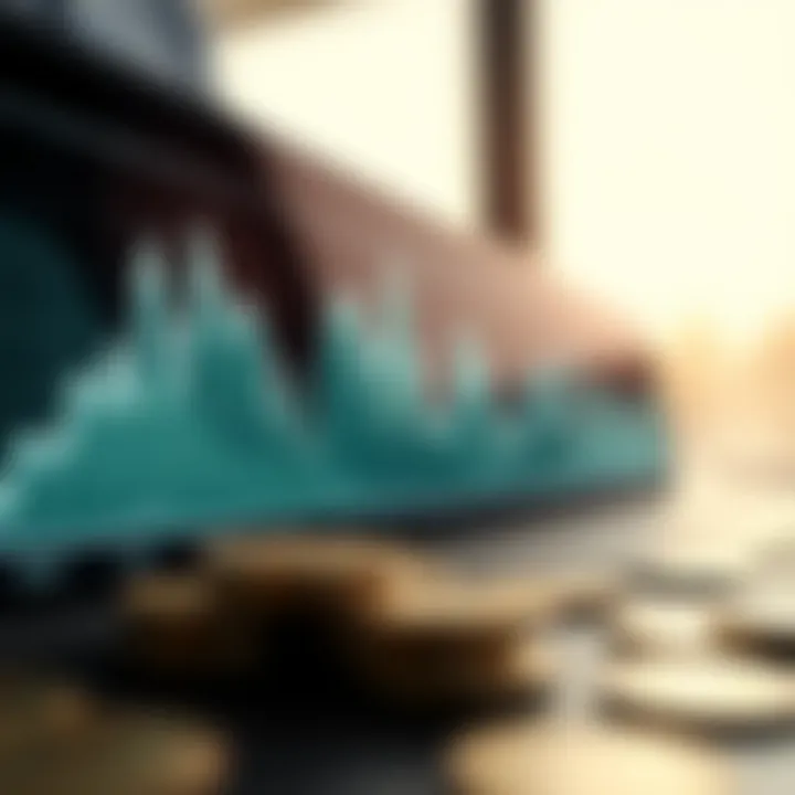 Graph showing fluctuations in the exchange rate between British Pound and South African Rand over recent months