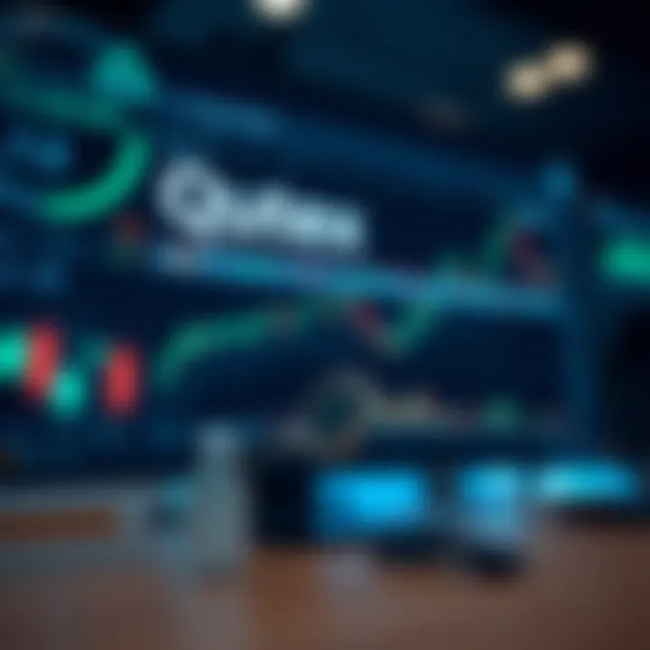 Graphical representation of trading strategy practice using the Quotex demo account features