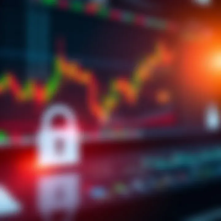 Illustration of secure online trading with digital locks and financial charts representing safety and regulation in option trading
