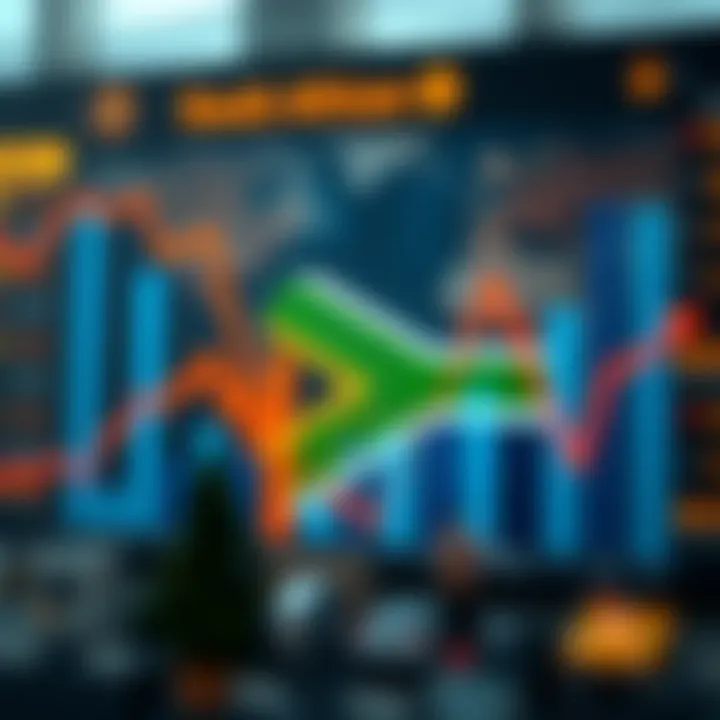Visual representation of South African economy showing fluctuating business growth and downturns