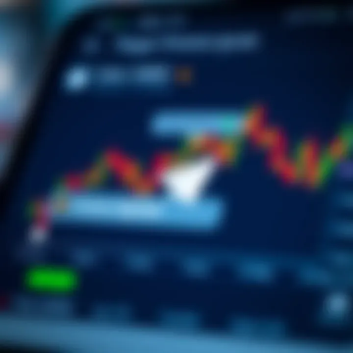 Digital interface displaying forex signal notifications on a messaging app