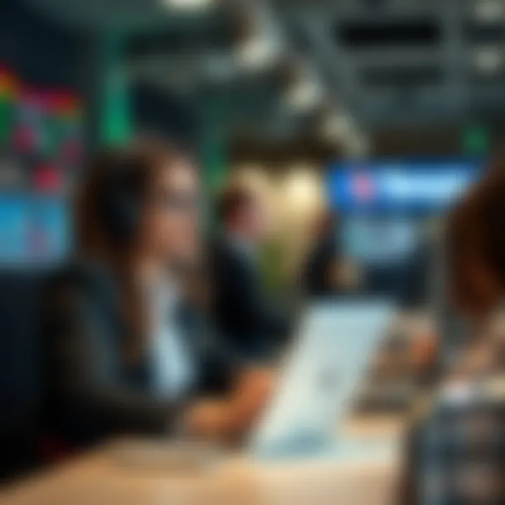 Customer support agent assisting a trader with account setup and service inquiries