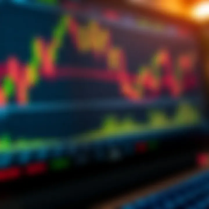 Illustration showing a digital trading platform interface with charts and binary options for South African traders
