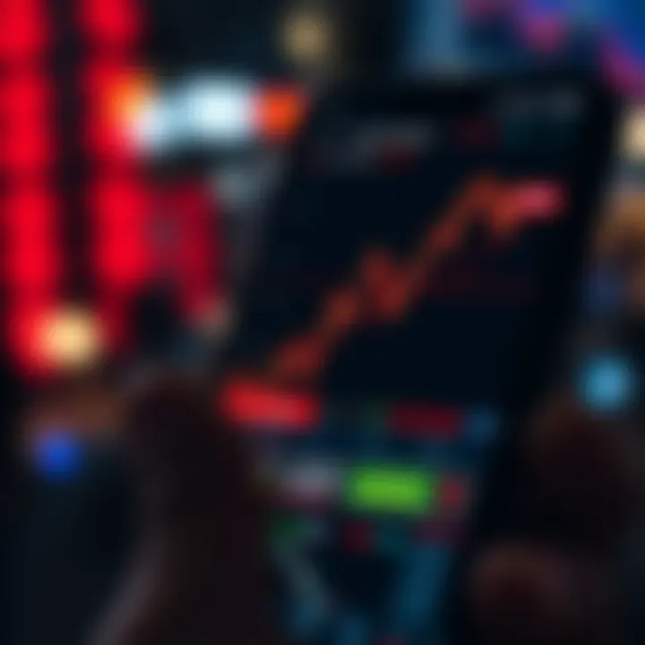 Interface of an Android app highlighting boom and crash spike alerts for traders