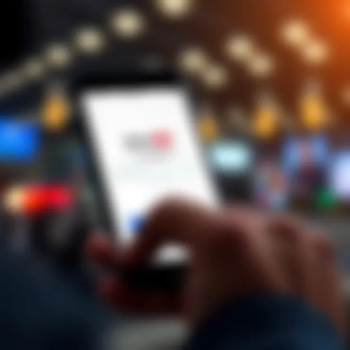 Accessing Deriv GO Login on Mobile Device User entering login credentials on Deriv GO platform on a smartphone