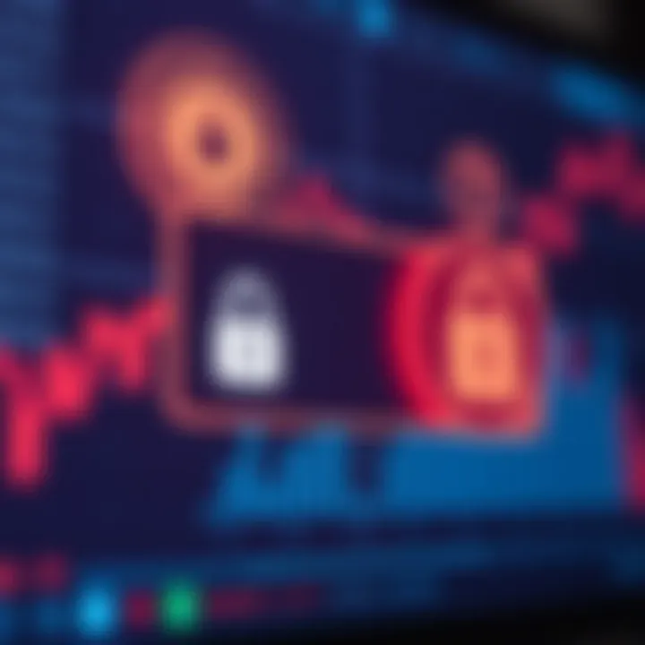 Digital license key displayed on a computer screen with secure connection symbols