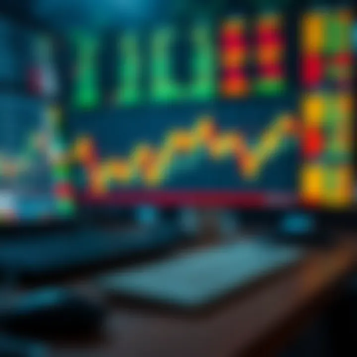 Conceptual illustration of digital trading strategies and market analysis