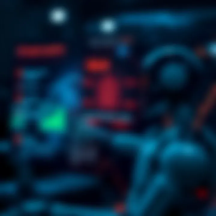 Conceptual graphic showing the security features and user interactions of the Dollar Bot platform